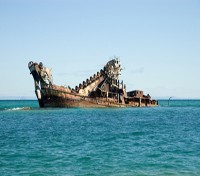 Shipwreck off Moreton Island